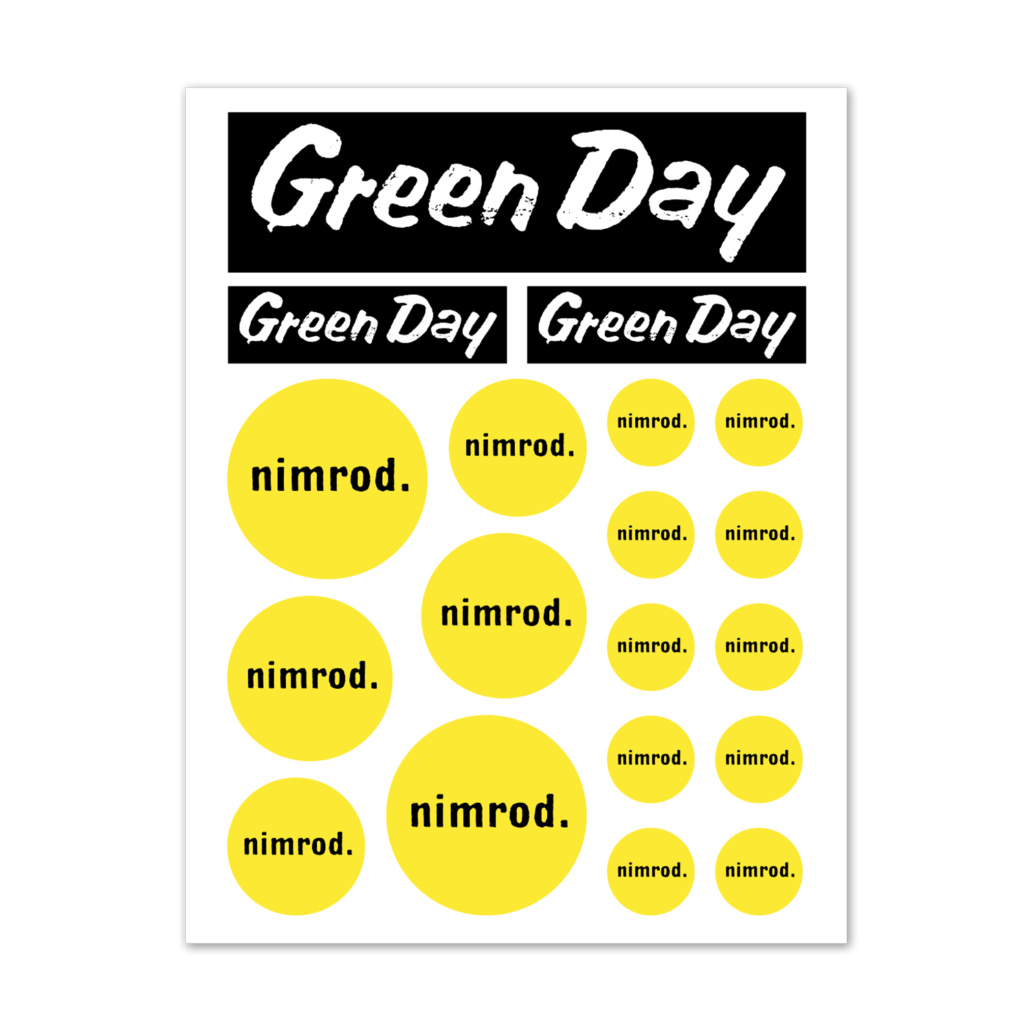 Green Day sold Nimrod Yellow Vinyl